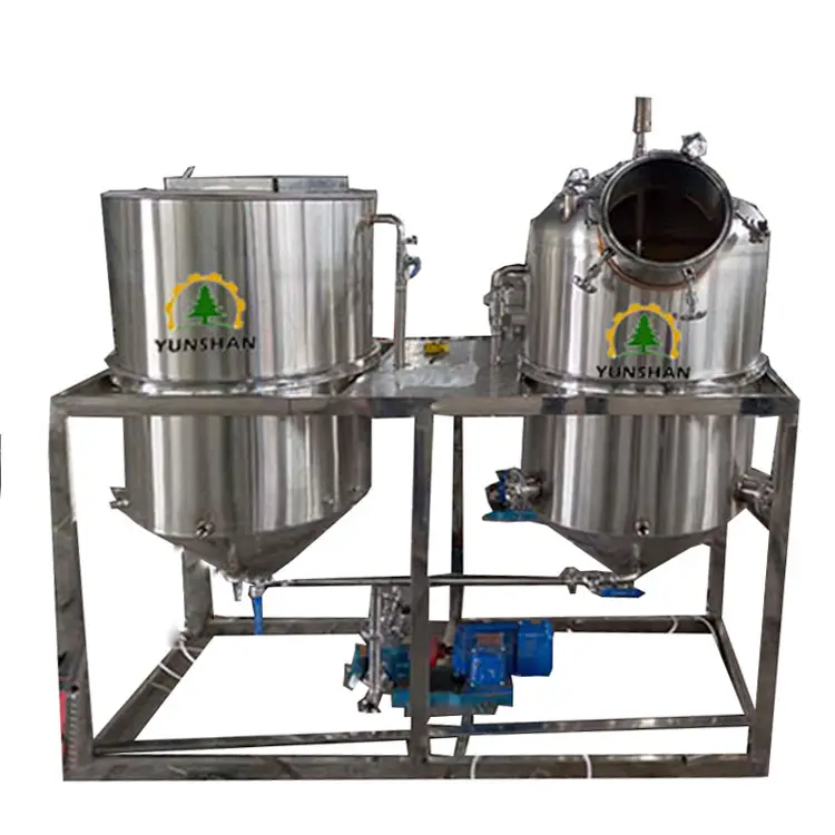 Stainless steel Deodorization, deacidification decolorization degumming and dephosphorization crude oil refining machinery