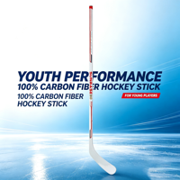 Bâton de hockey 100% fibre de carbone pour adulte, 60/62 pouces, ultra léger, 350g 380g, durable, flexible, pour la compétition et l'entraînement