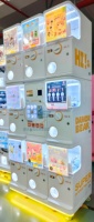 WANGERBAO Distributeur automatique de capsules de jouets Gacha, mini, en plastique, personnalisable, à monnayeur, avec système de paiement centralisé