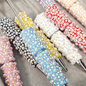 B7003 Schwerindustrie Perle Vollmond Diamant Luxus Kugelschreiber Mehrfarbige Kugelschreiber Studenten Schreibwaren Handgemachte DIY Stifte - Product Image 6