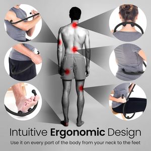 Masajeador de <span class=keywords><strong>Cuello</strong></span> y Espalda, Masaje de Puntos Gatillo, Alivio del Dolor, Manual, Portátil, Regalo para Mujeres y Hombres, Negro, Terapia de Masaje - Product Image 5