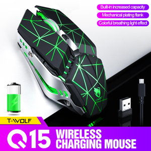 Q15 Chuột Không Dây RGB Chuột Chơi Game Cho Gamer Có Thể Sạc Lại Lập Trình Ergonomic Right Chỉ Đạo Chuột - Product Image 5