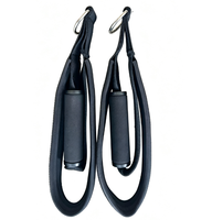 Tali Pilates Double Loop Kain Ringan dengan D-Ring dan Logo