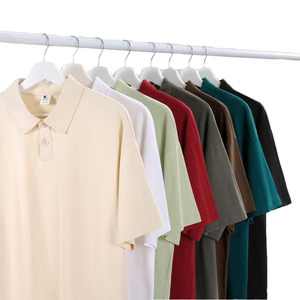 High Quality Unisex Short Sleeve for <b>Shirt</b> 100% Cotton Woven Drop Shoulder Lapel Heavyweight Custom Logo Digital Printed - Product Image 4