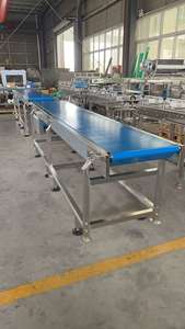 Restoranlar gıda mağazaları ve perakende fiyat için PVC kutu konveyör paslanmaz çelik kemer rekabetçi düz bant konveyör - Product Image 2