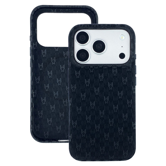 Anti-Slip Matte Pattern Ins Style Protective PU Hot Stamped Shockproof 360 Protection Phone Cover for Iphone 16 Pro/17 Pro Max