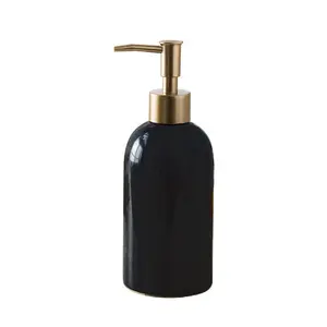 Bathroom Accessory Set Gift 500ml Home Hotel Ceramic Lotion Bottle Liquid Soap Dispenser