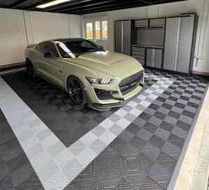 Heavy Duty Vented Interlocking Garage Floor Tiles <b>Plastic</b> Garage Flooring Mats for Car Detailing Shop Workshop Shownroom - Product Image 5