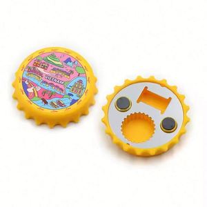 2025 Manufacturer Custom Made Can Beer Cap Shape <b>Fridge</b> Magnet Bottle Opener - Product Image 2