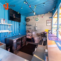 Boutique en conteneur en acier préfabriqué sur mesure, restaurant de poulet frit, kiosque de restauration rapide, magasin modulaire mobile, commerce extérieur