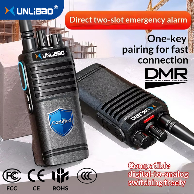 XUNLIBAO Digital Handheld DMR TWO WAY RADIO Radio D810 10W Radio Anti-Interference for Mountainous Areas DMR Walkie Talkie