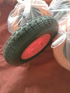 Rueda de Poliuretano de Alta Calidad, Antipinchazos, para Carretilla de Jardín, Carretilla Manual, Almacén, con Rodamiento de Bolas, Neumáticos de Espuma para Carretilla - Product Image 2