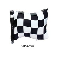 Ballon en feuille de papier sur le thème de la course automobile pour enfants, locomotive, moto, voiture, décoration de scène pour fête d'anniversaire de garçon