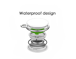 Dispositif anti-perte rond, localisateur intelligent pour animaux de compagnie - Product Image 2
