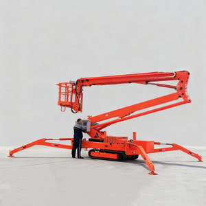 고강도 관절 암 공중 작업 플랫폼 18M 20M 건설 리프팅 장비 크롤러 스파이더 붐 리프트 - Product Image 4