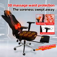 Chaise de bureau ergonomique en maille de haute qualité, nouveau design, pour manager, patron, cadre supérieur, avec fonction massage