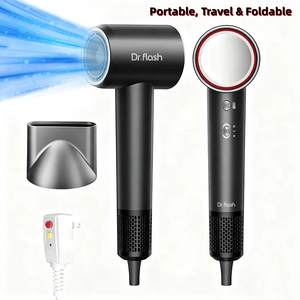Secador de Pelo Profesional Dr Flash HD09, Motor BLDC de 110,000 RPM, Tecnología Iónica, 1500W, 2 Velocidades, Secado en 2.5 Minutos - Product Image 2