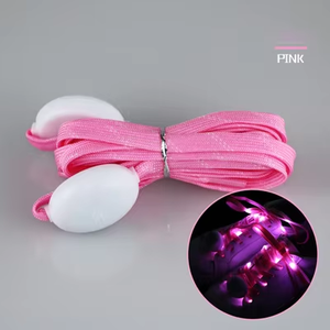 Grosir tali sepatu <span class=keywords><strong>LED</strong></span> berkilau Platube tali sepatu bercahaya bercahaya nilon 10mm dengan efek berkedip dan cahaya - Product Image 6