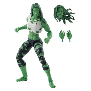 flexible action figures green superhero lady she girl woman power