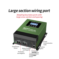 Contrôleur solaire intelligent Fonsoul FS-D69, alimentation d'usine, 120A, VOC 25V-230V, charge et décharge, MPPT, écran LCD, reconnaissance