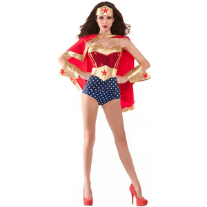 open lace back dress Wonder Woman Cape Dress Adult Costume  Pure Costumes
