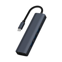 Adaptador multipuerto 5 en 1 USB C Hub con puertos HDMI 3 USB3.0 PD100W para productos de portátiles MacBook en stock