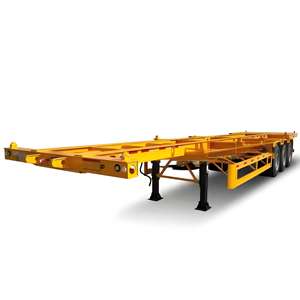 <span class=keywords><strong>Precio</strong></span> barato de China, remolques de cuello de ganso de tres ejes, semirremolques esqueléticos, <span class=keywords><strong>patas</strong></span> de chasis a la venta - Product Image 4