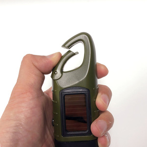 Oem ODM Thảm Họa Túi cứu trợ lumen cao đi bộ đường dài nhựa Carabiner Keychain ba lô điện chiếu sáng tay hoạt động đèn pin - Product Image 4