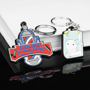 Vente en gros de produits de remerciement promotionnels personnalisés Cadeaux avec logo personnalisé Cadeaux d'affaires promotionnels Porte-clés en PVC - Product Image 2