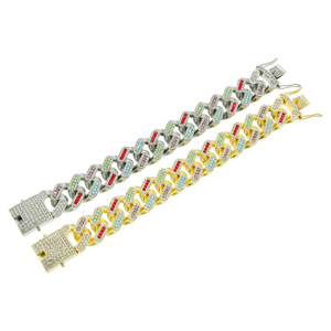 Wide Men's <b>Cuban</b> <b>Chain</b> Bracelet Bracelet Cool Hipster Personality Jewelry Tanjing - Product Image 5