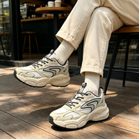 Nouvelle Arrivée Chaussures Décontractées Tendance pour Jeunes Hommes Baskets Respirantes à Lacets à Semelle Épaisse Antidérapantes pour la Marche et le Sport