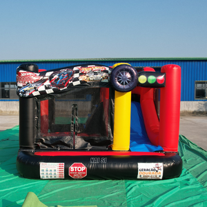 Château gonflable <span class=keywords><strong>de</strong></span> course automobile pour enfants, avec toboggan, pour intérieur et extérieur, idéal pour les fêtes et la <span class=keywords><strong>location</strong></span> - Product Image 1