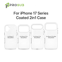 Coque de téléphone portable 3D à sublimation 2-en-1 Prosub DIY en TPU+PC pour 17 Pro Max