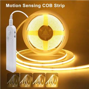 <span class=keywords><strong>Bande</strong></span> <span class=keywords><strong>LED</strong></span> COB 12V/24V 5mm avec capteur <span class=keywords><strong>de</strong></span> mouvement, alimentée par batterie, lumière <span class=keywords><strong>de</strong></span> nuit à induction <span class=keywords><strong>LED</strong></span>, blanc chaud, rouge, bleu glacé, vert, jaune - Product Image 1