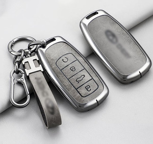 Funda Protectora para Llave de Coche de Aleación de Zinc y Cuero con Logotipo en Relieve, Duradera y de Alta Calidad para Chery Omoda <span class=keywords><strong>E5</strong></span> - Product Image 4