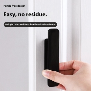 Hiện đại Durable vuông nhựa punch-miễn phí cửa tủ ngăn kéo xử lý cho phòng khách tủ quần áo Tủ Sách kính cửa trượt sử dụng - Product Image 2