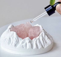 Diffuseur d'arômes pour voiture en pierre ronde Snow Mountain, diffuseur d'huiles essentielles sans flamme pour intérieur, longue durée, pour la maison