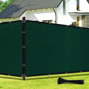 Brise-vue de jardin 6'x50' robuste en maille pour clôture, protection solaire pour mur extérieur, jardin, cour, piscine, terrasse - Product Image 4