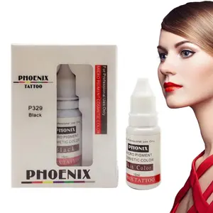 Pigmen Tinta Tato Microblading Makeup Permanen Cair Bahan Tanaman Phoenix