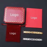 Zhixuan, marque de bijoux de luxe, bracelet en acier inoxydable plaqué or 18 carats pour couple, meilleur cadeau pour la Saint-Valentin pour elle