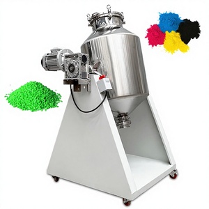 เครื่องผสมแบบกรวยคู่ 100 กก. พร้อมฝาปิดแบบมีแรงดัน, เครื่องปั่นผงแบบมีโครงเหล็กกล้าคาร์บอนสำหรับงานหนักสำหรับอุตสาหกรรมเคมี - Product Image 1