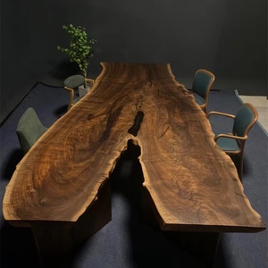 Super 100% Sólido <span class=keywords><strong>Claro</strong></span> Nogal Mesas de comedor Mesa de epoxi - Product Image 2