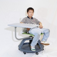 Meubles de classe populaires à bas prix d'usine, bureau et chaise en bois pour étudiants universitaires, plateau de table triangulaire avec chaise