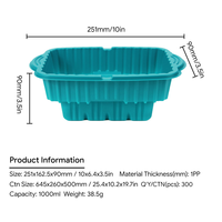 Chauffe-ration sans flamme auto-chauffant en plastique PP, barquette alimentaire carrée pour marque 92g pour XF-0375, logo personnalisé