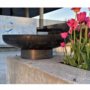 Foyer en acier coupé de style minimaliste, résistant à la corrosion, peut être utilisé comme pièce d'eau dans le jardinadapté aux barbecues - Product Image 5