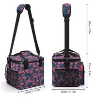 Panier isotherme de camping portable et écologique, réutilisable, imperméable, en polyester, avec poignée, pliable, grande capacité, en aluminium