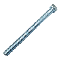 Vis à tête hexagonale à haute dureté, plaquée zinc bleu-blanc, à filetage lisse, résistante à l'usure, facile à assembler, disponible en gros