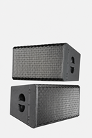 Système de sonorisation professionnel actif/passif pour concerts en extérieur, scène suspendue, église, avec caisson de basses de 10 pouces et 18 pouces, et enceintes line array.