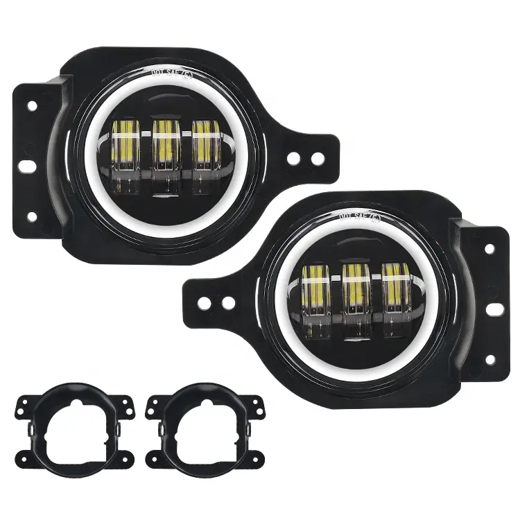 Signal lumineux pour Jeep Wrangler JL 2018 2019, 4 pouces, jaune, bleu, blanc, DRL/ambre, vente en gros, usine, livraison gratuite, contrôleur