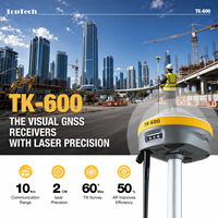 Système RTK GPS Laser Haute Précision TopTech TK600 avec Repérage Laser + Visuel, Kit GNSS RTK Robuste (Base et Rover) pour Équipement de Topographie